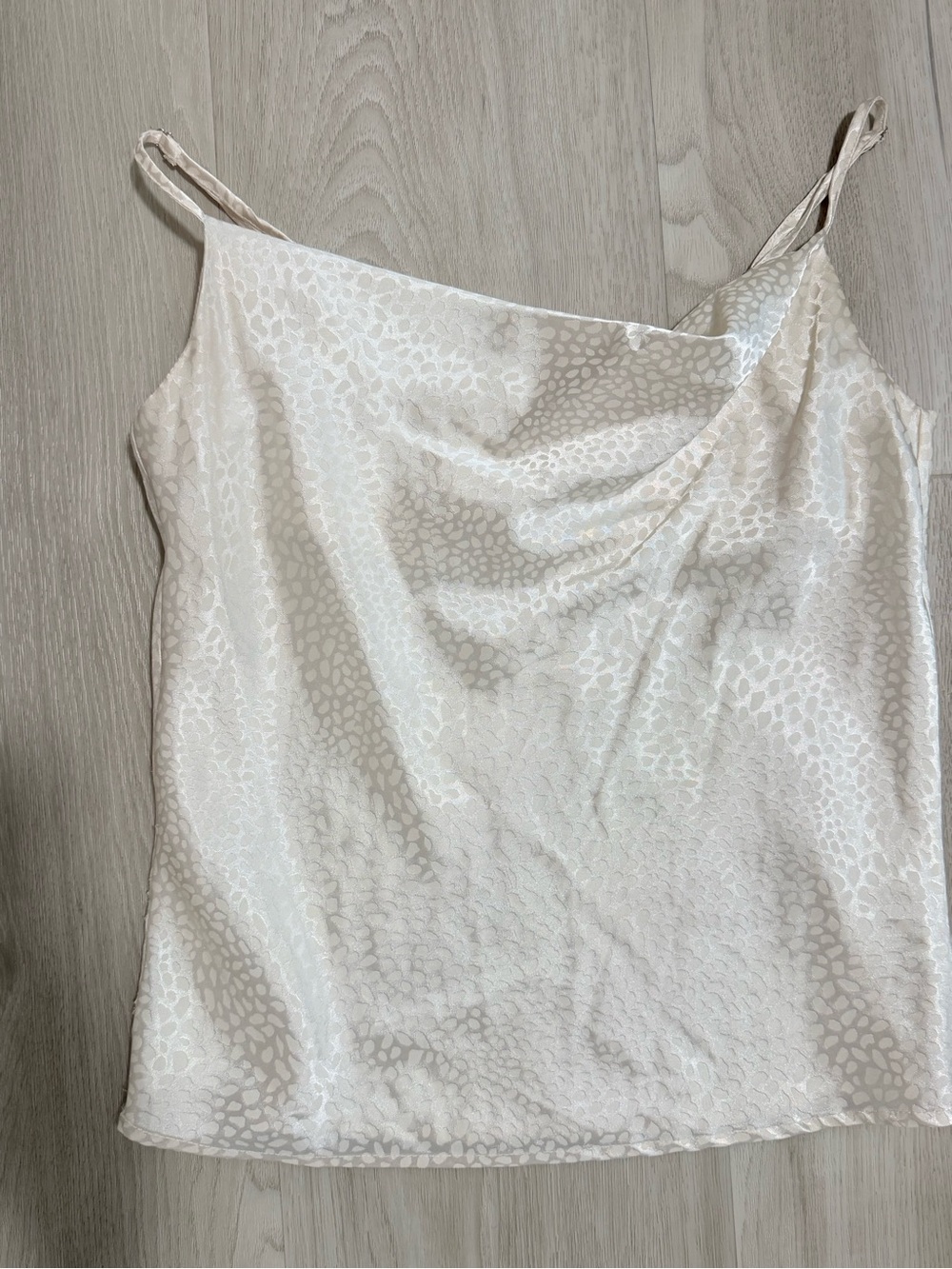 Love Satin Cowl Neck Camisole in Cream